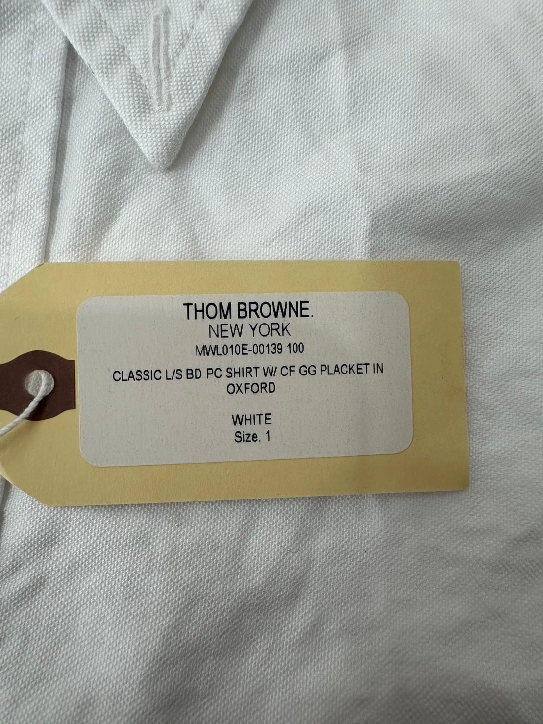 THOM BROWNE CLASSIC L/S BD PC SHIRT