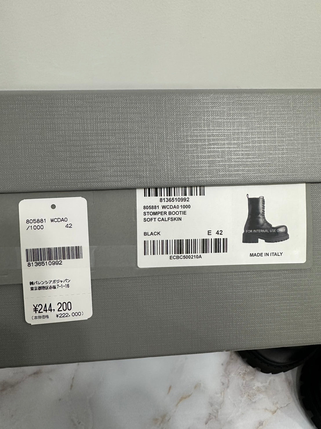 BALENCIAGA STOMPER BOOTIE SOFT LEATHER
