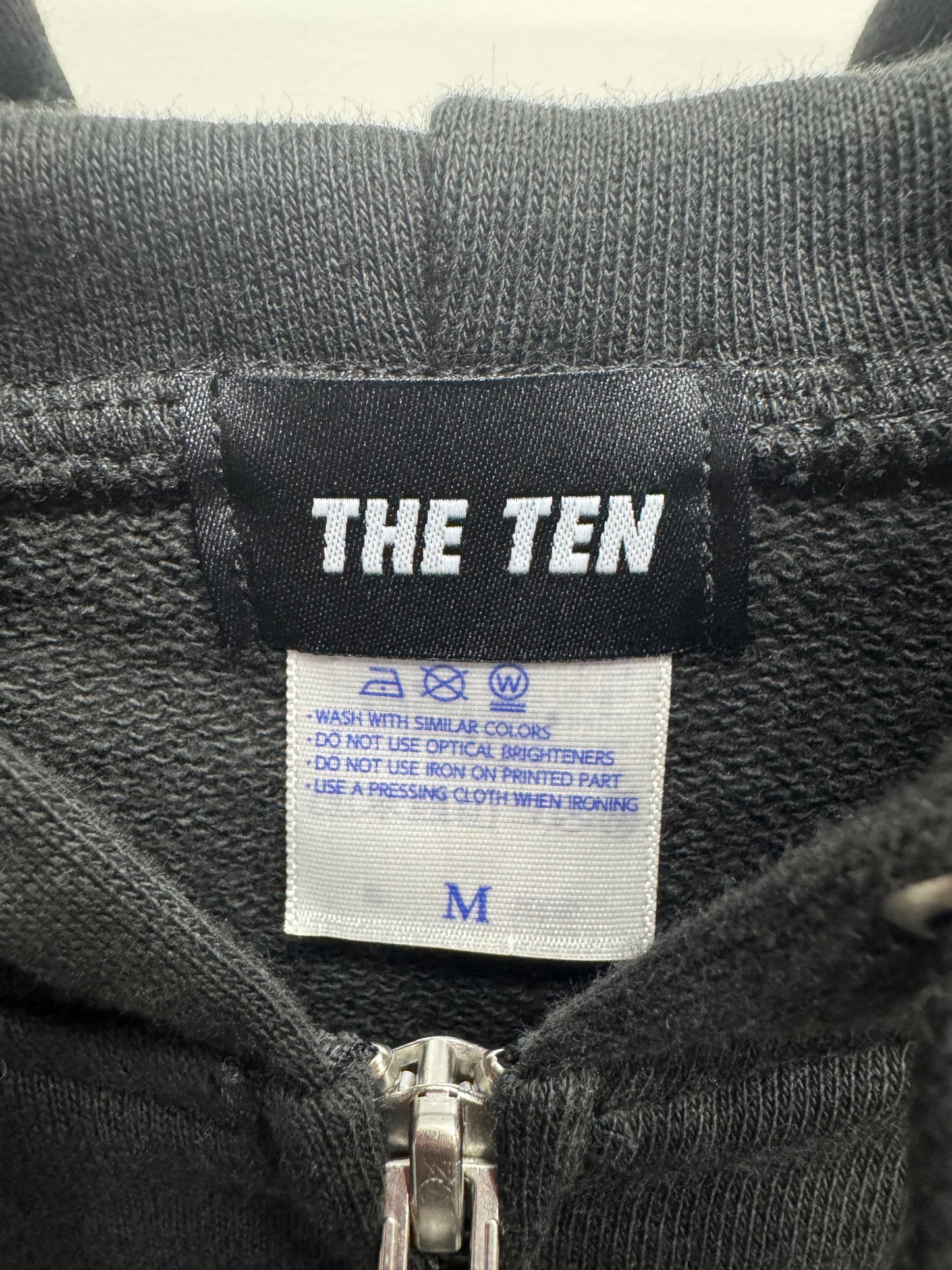 1st Anniversary THE TEN Gothic Logo Zip Hoodie
