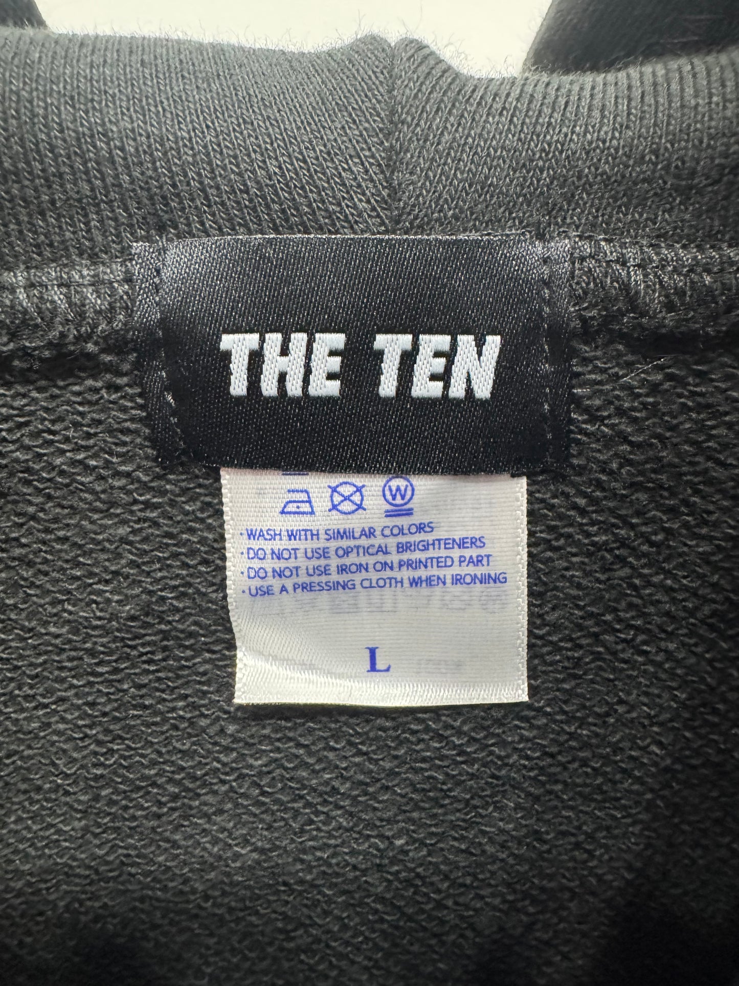 1st Anniversary THE TEN Gothic Logo Zip Hoodie
