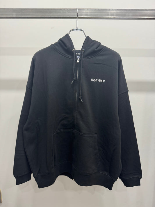 1st Anniversary THE TEN Gothic Logo Zip Hoodie