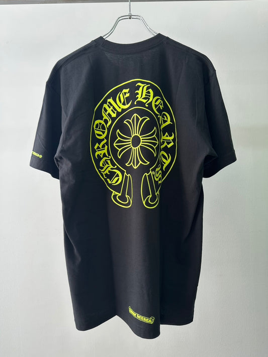 CHROME HEARTS バックホースシュープリントTシャツ
