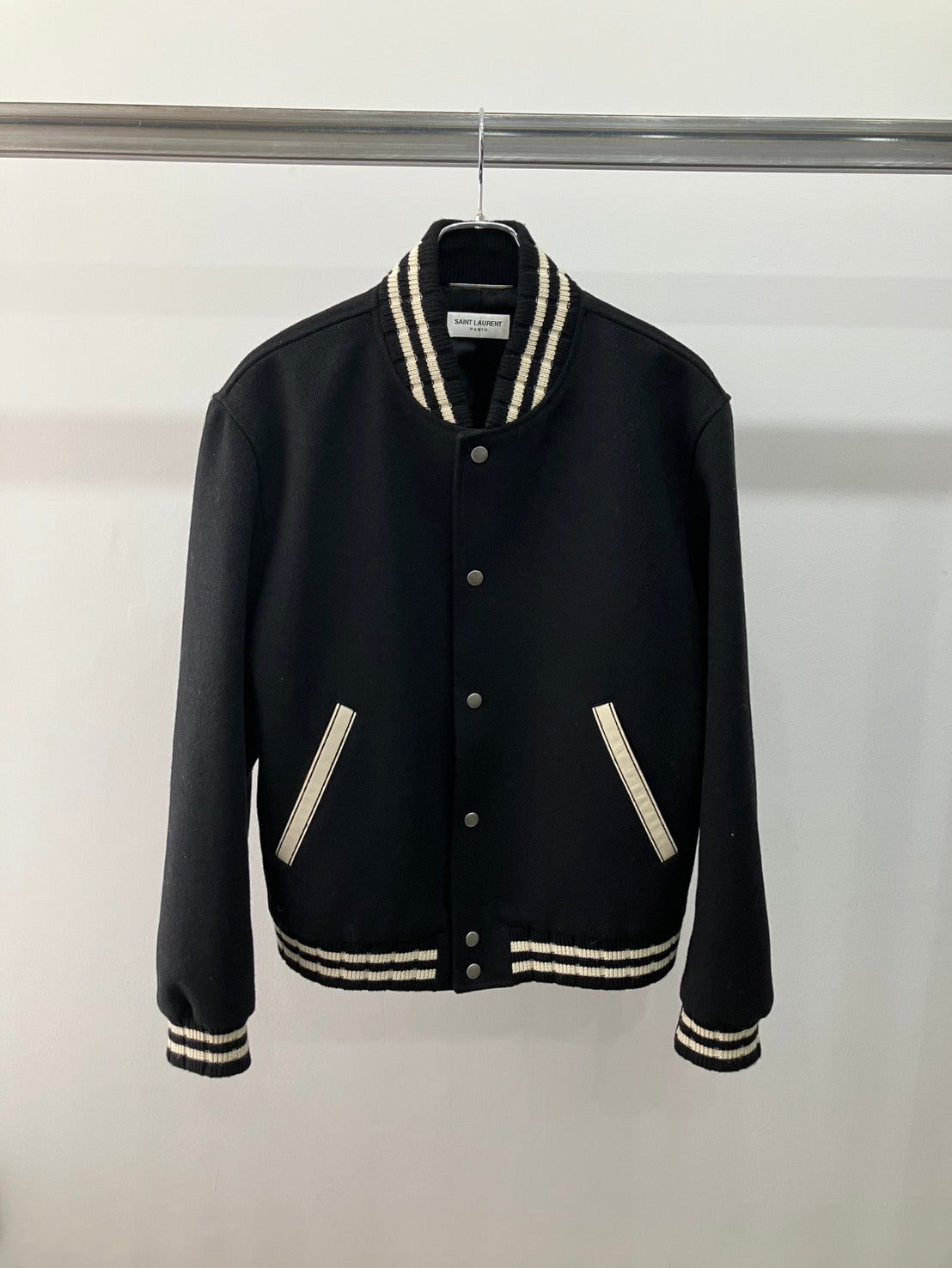 SAINT LAURENT バックロゴテディジャケットブルゾン