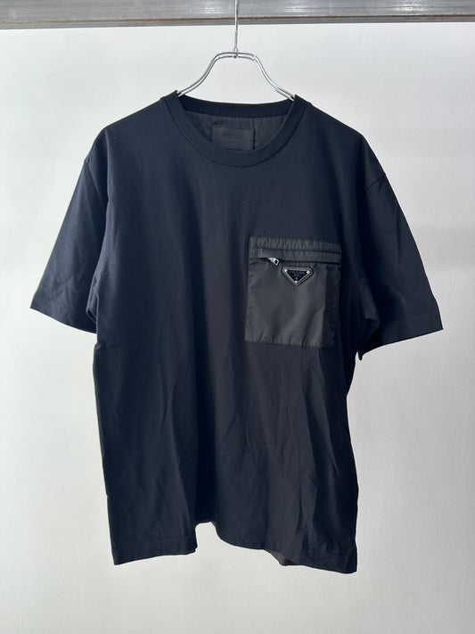 PRADA　リナイロン切替プレートTシャツ