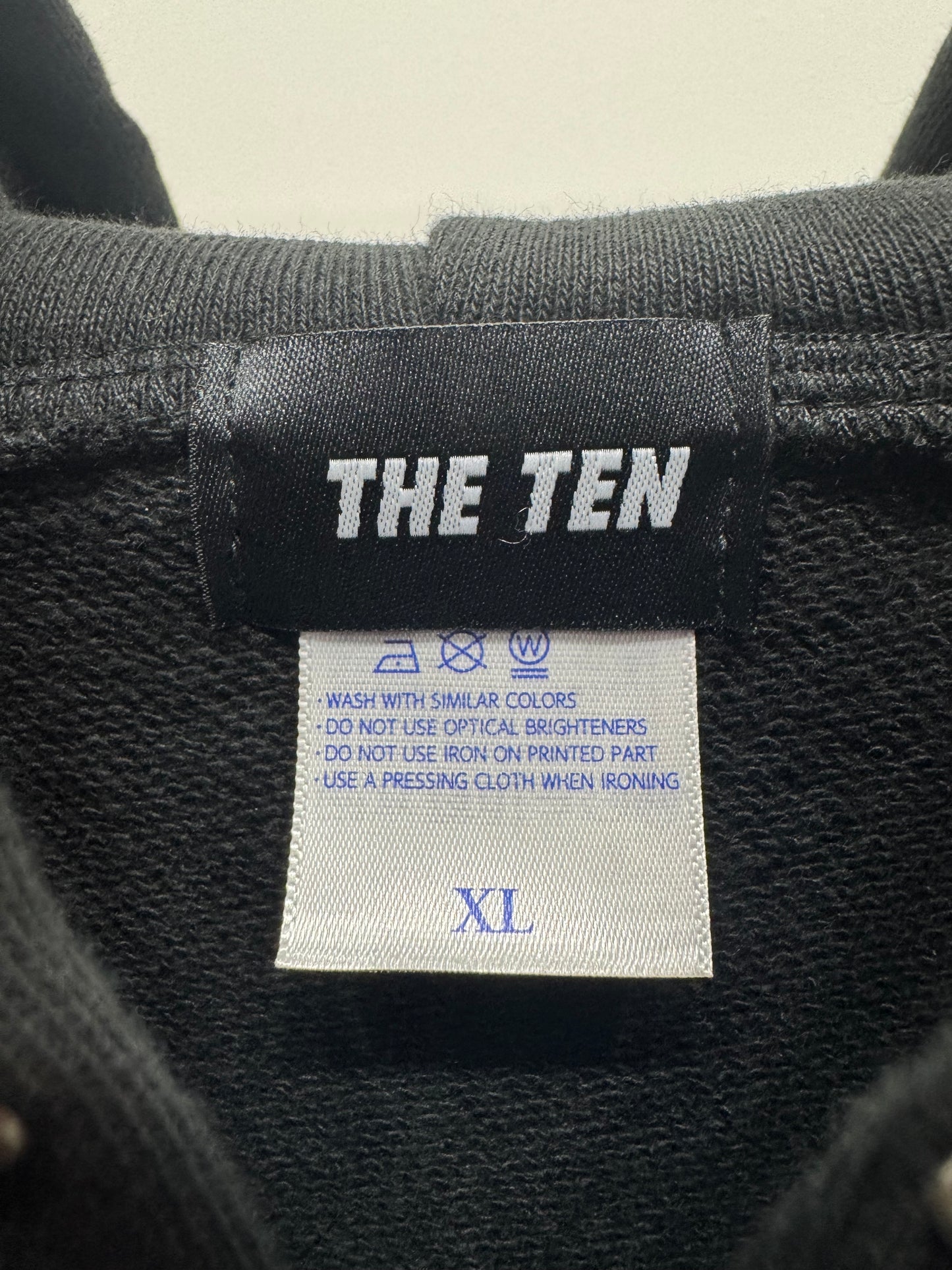 1st Anniversary THE TEN Gothic Logo Zip Hoodie