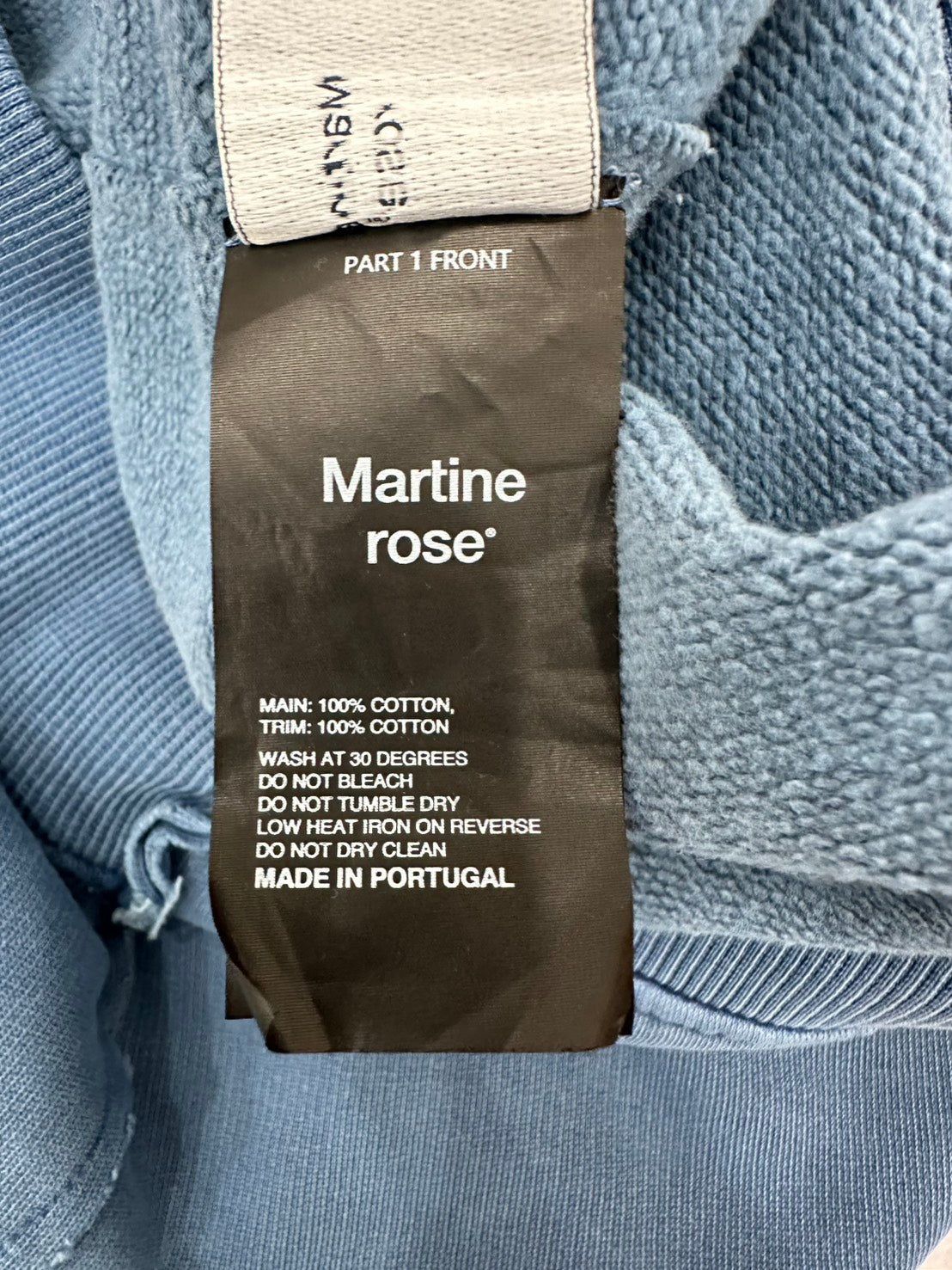 Martine rose ジップアップスウェットブルゾン