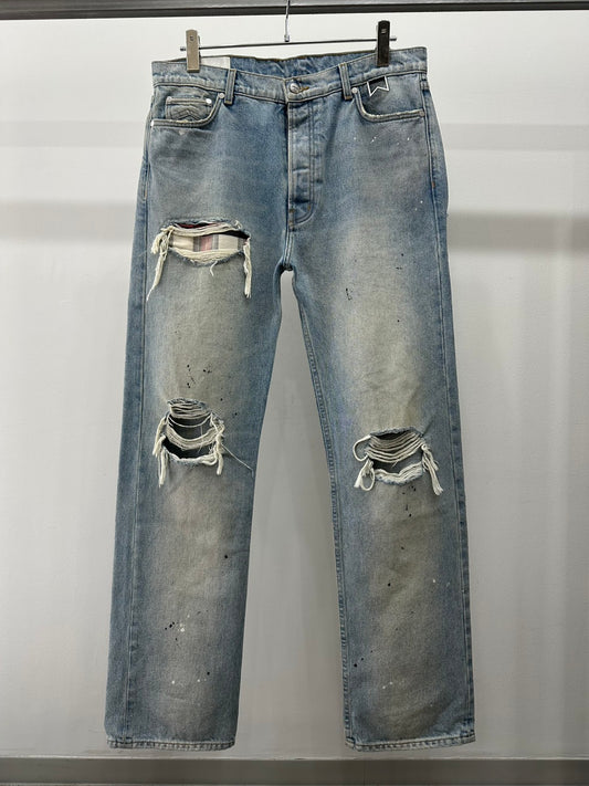 RHUDE ダメージリペア加工デニムパンツ