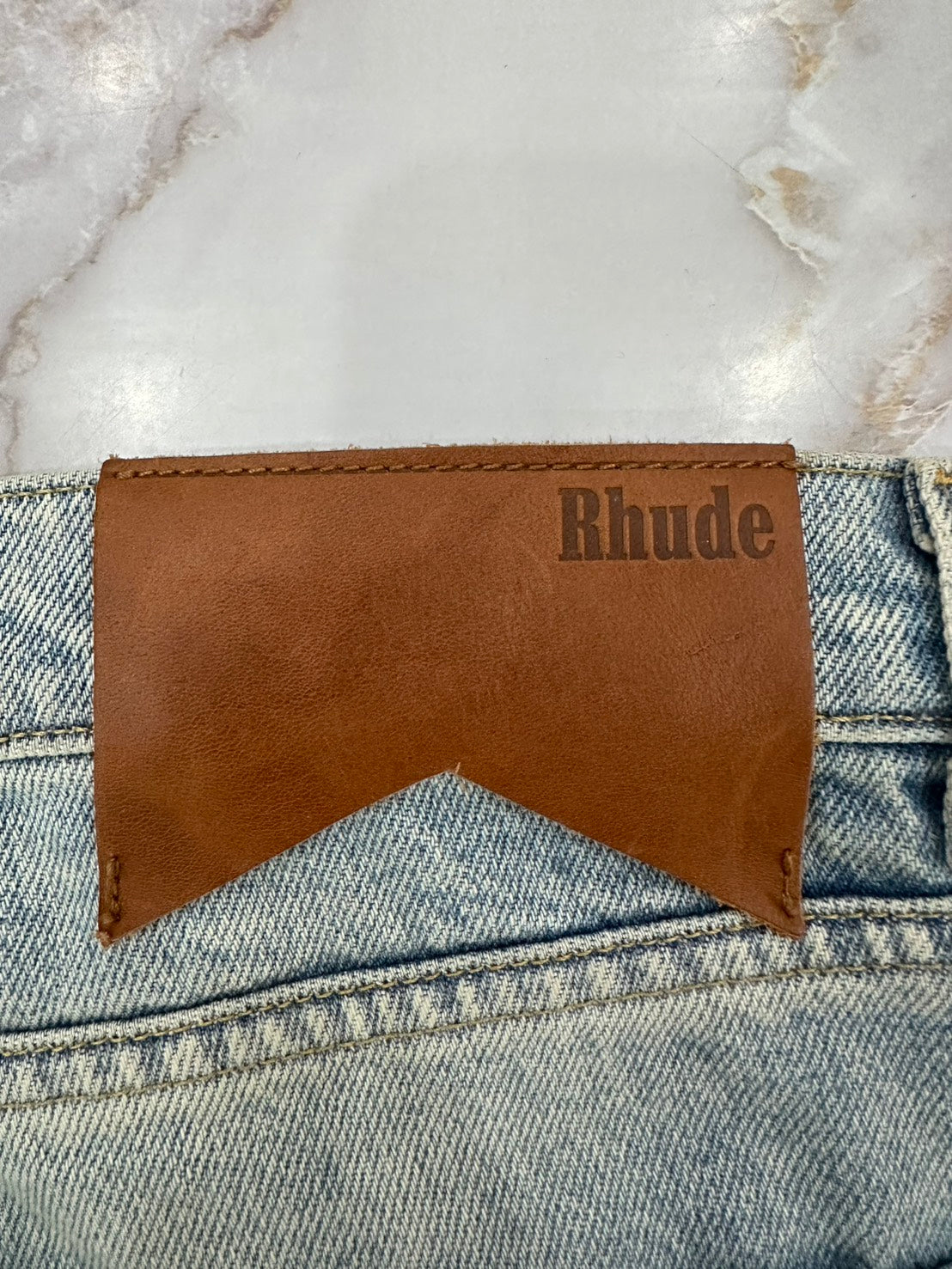 RHUDE ダメージリペア加工デニムパンツ