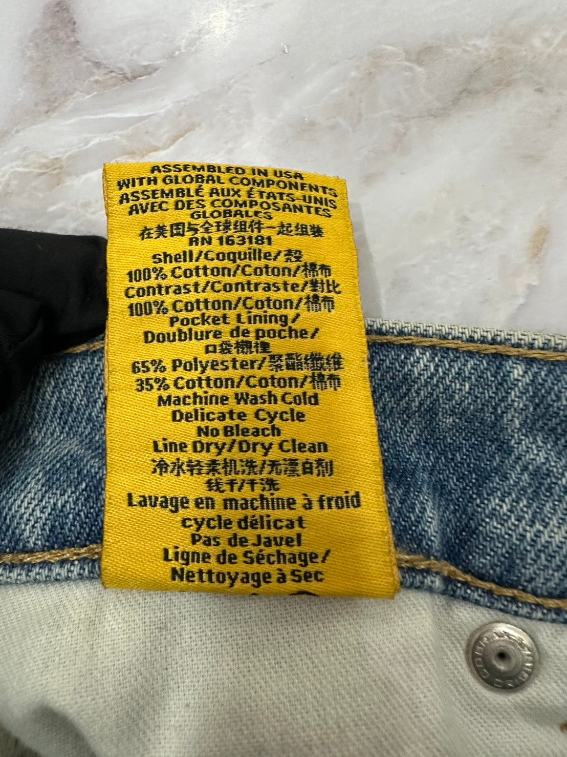 RHUDE ダメージリペア加工デニムパンツ