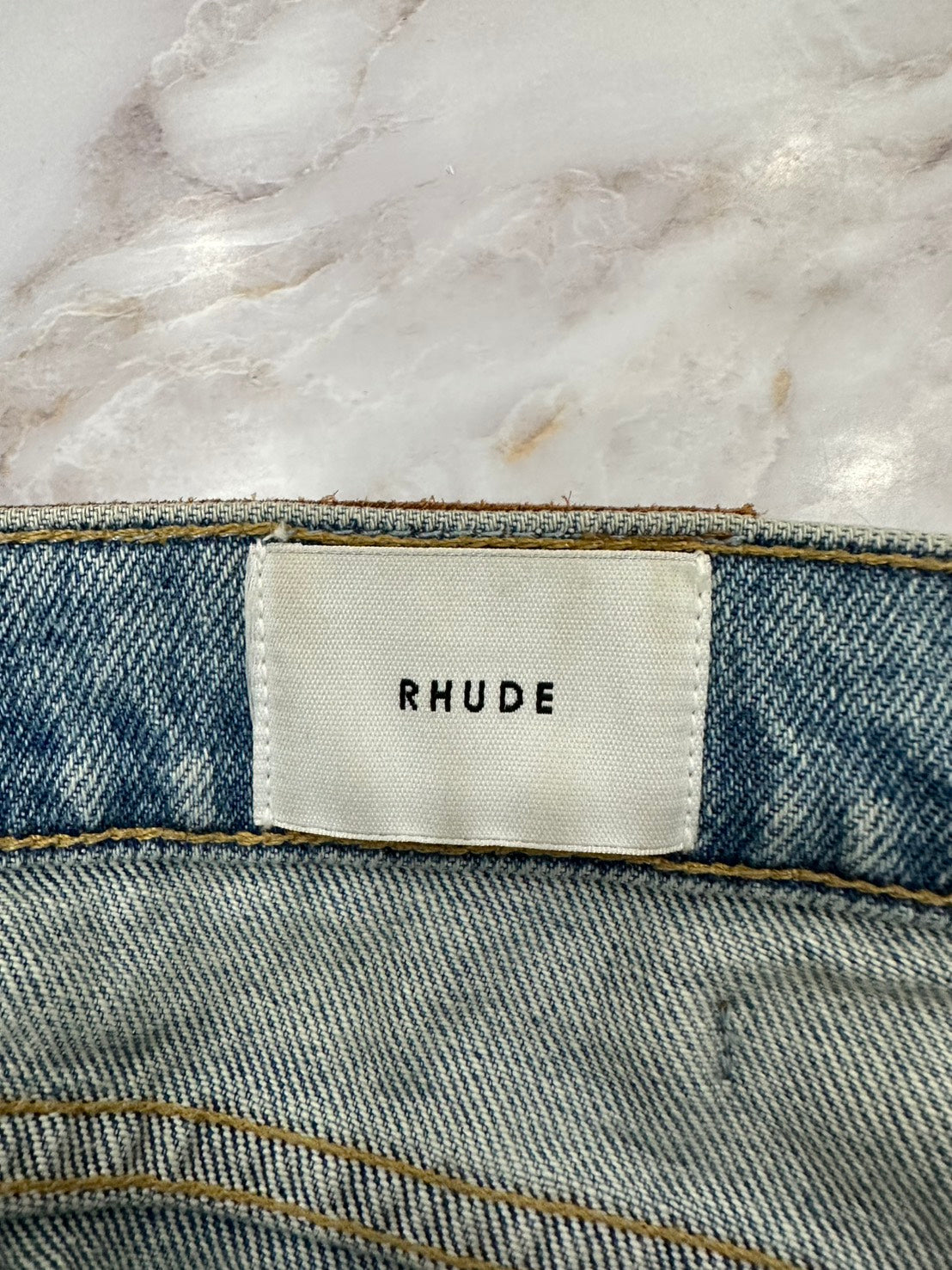 RHUDE ダメージリペア加工デニムパンツ