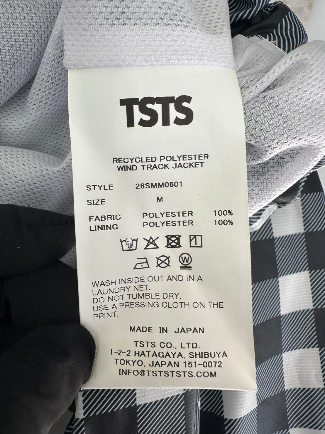 TSTS 26SS POLYESTER WIND TRACK JACKET