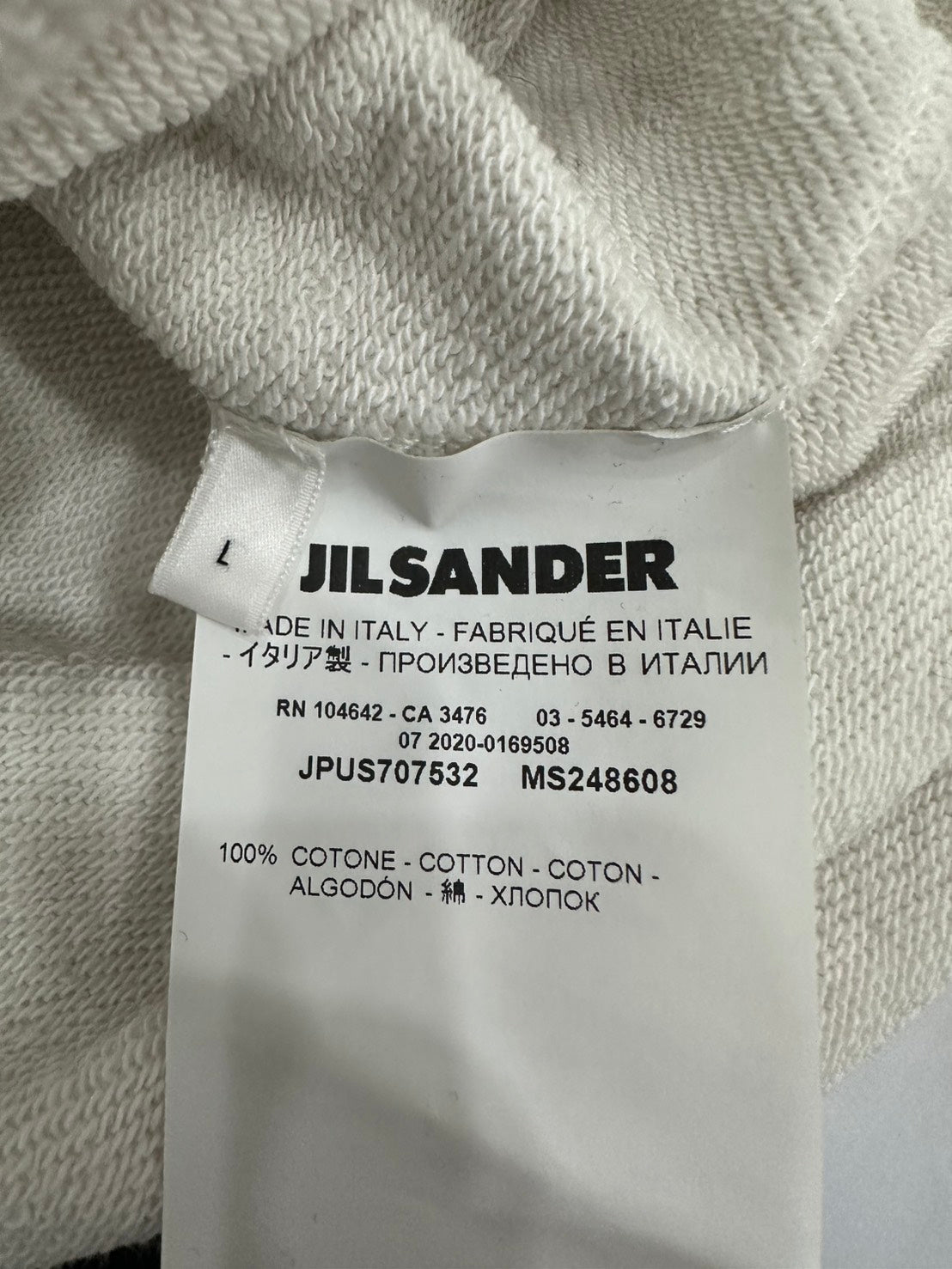 JILSANDER+　ロゴクルーネックスウェット