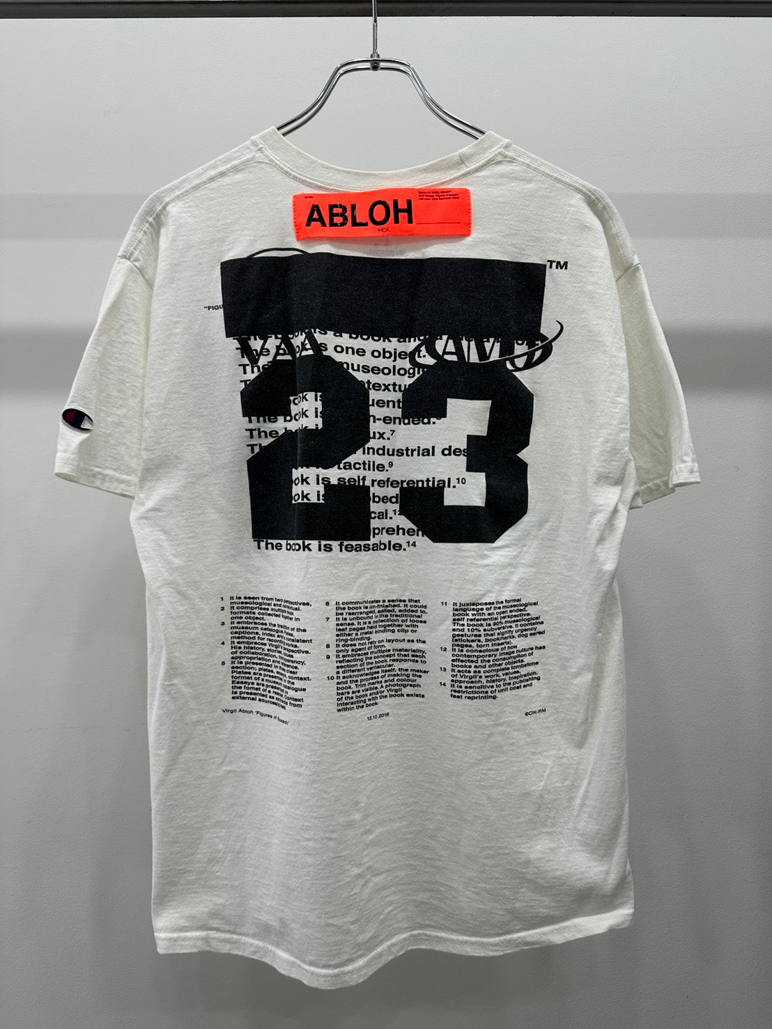 Virgil Abloh×MCA Figures of Speech Tシャツ