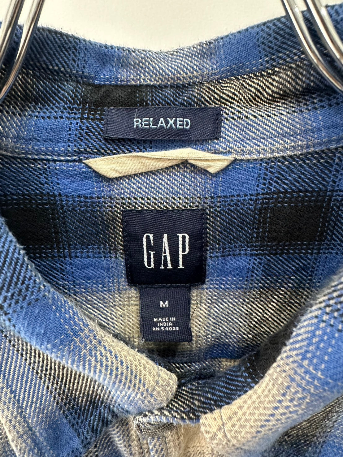 GAP ×SW　刺繍オンブレチェック長袖シャツ