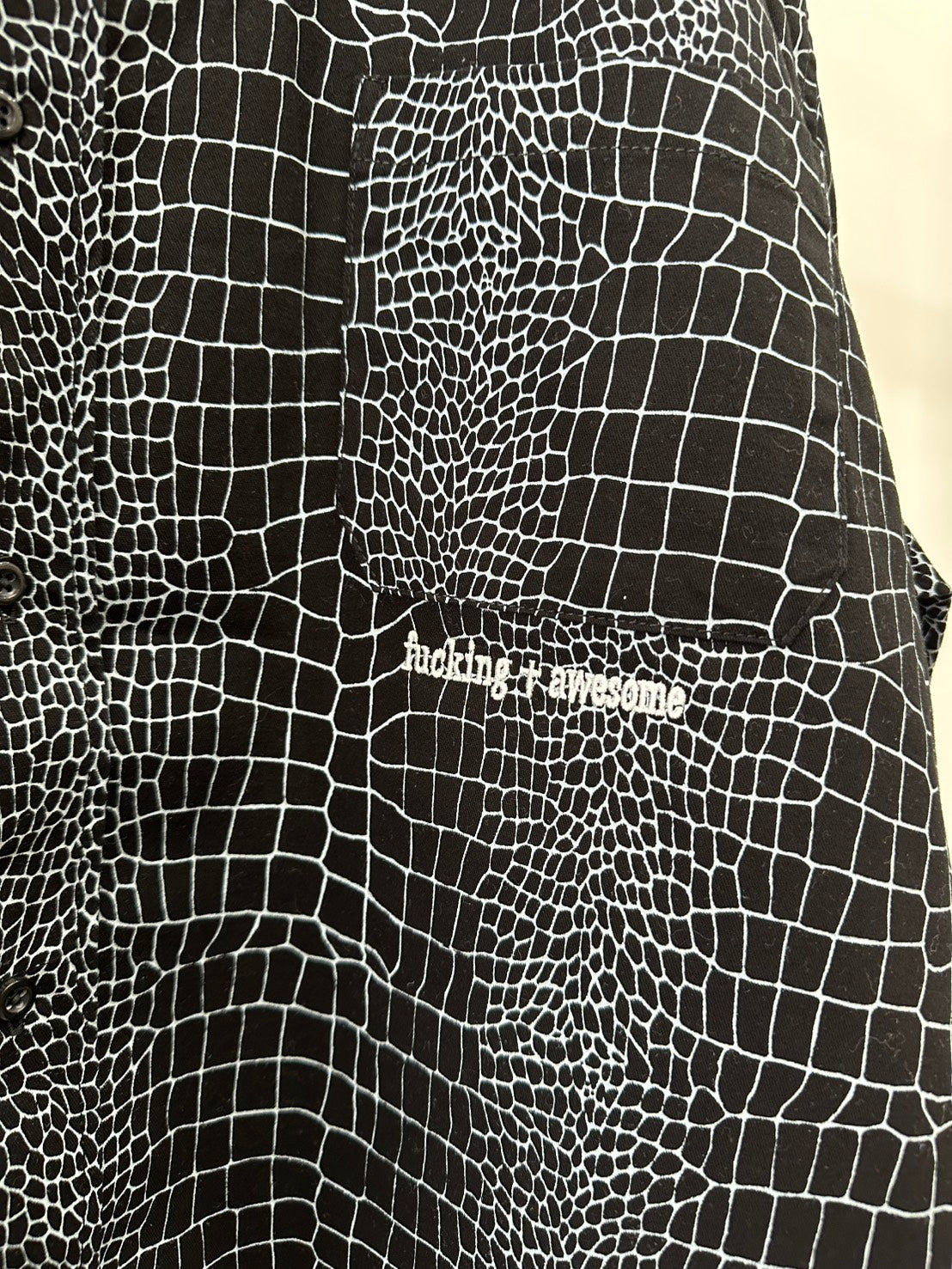 FUCKING AWESOME Crocodile Shirt