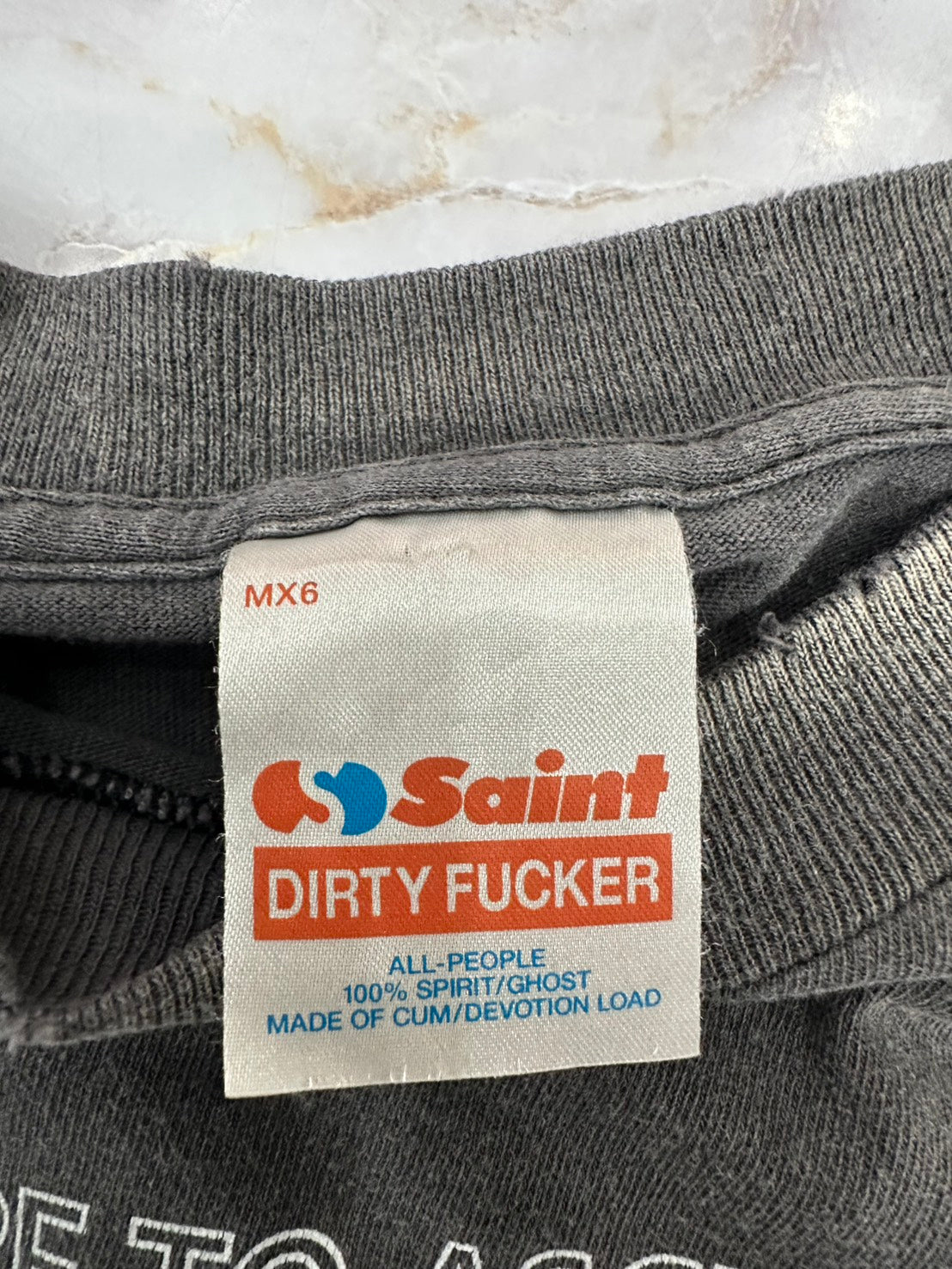 SAINT Mxxxxxx 25SS エッグプリントTシャツ