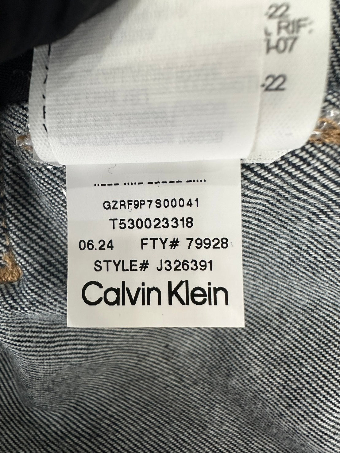 Calvin Klein RELAXED DENIM JACKET