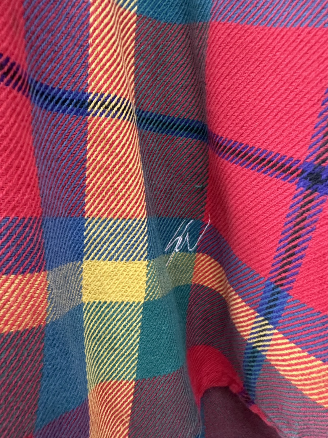 GAP ×SW　刺繍チェック長袖シャツ