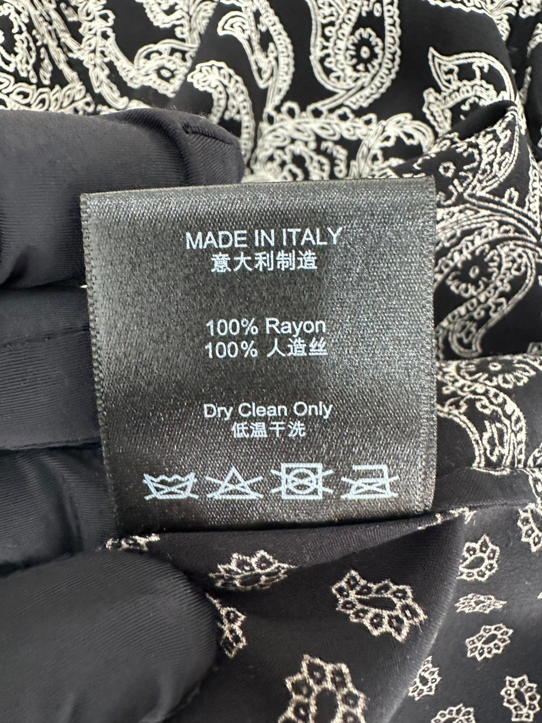 RHUDE Black Bandana S/S Shiirt