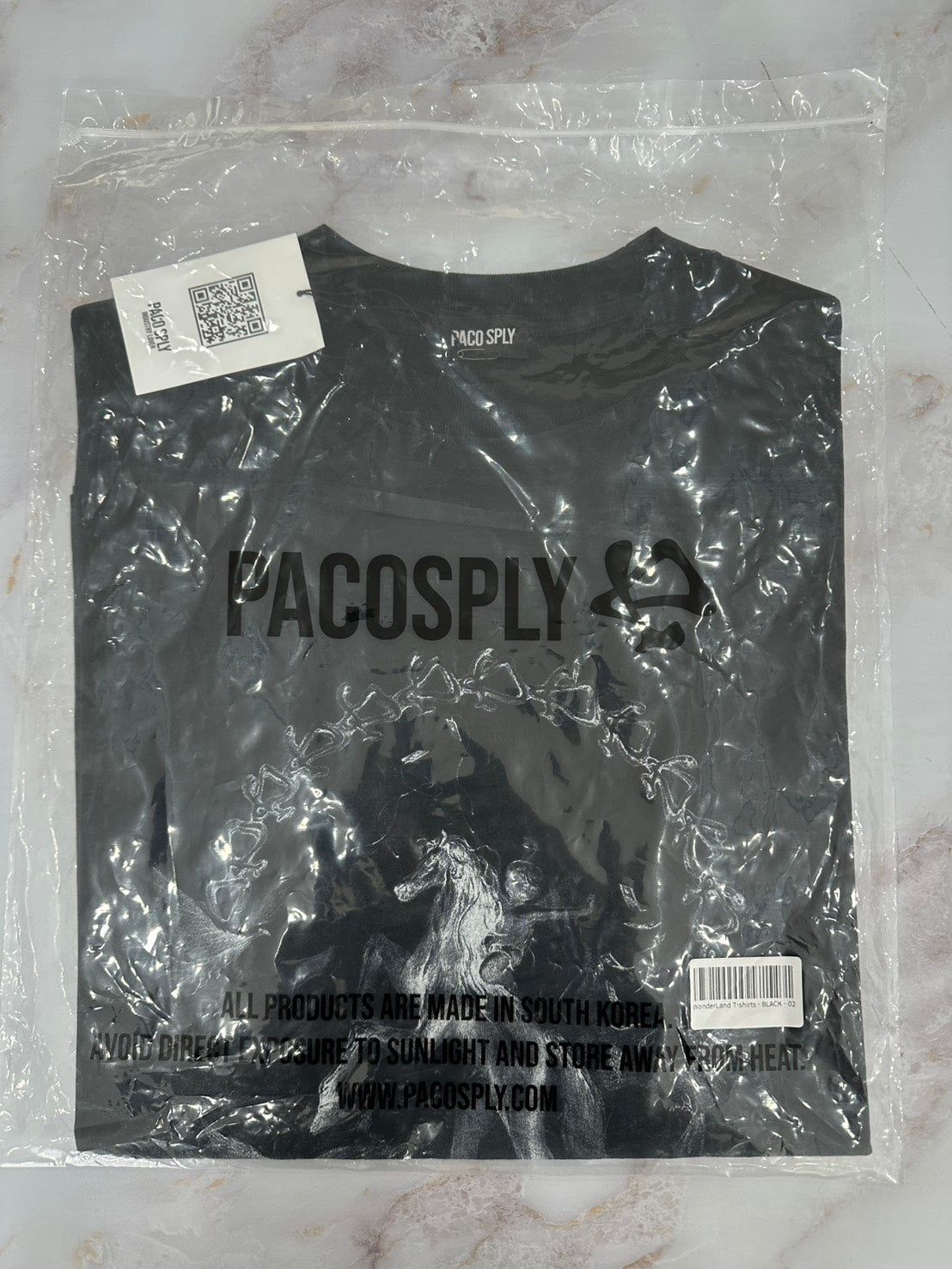 PACO SPLY WONDERLAND T-SHIRTS - BLACK