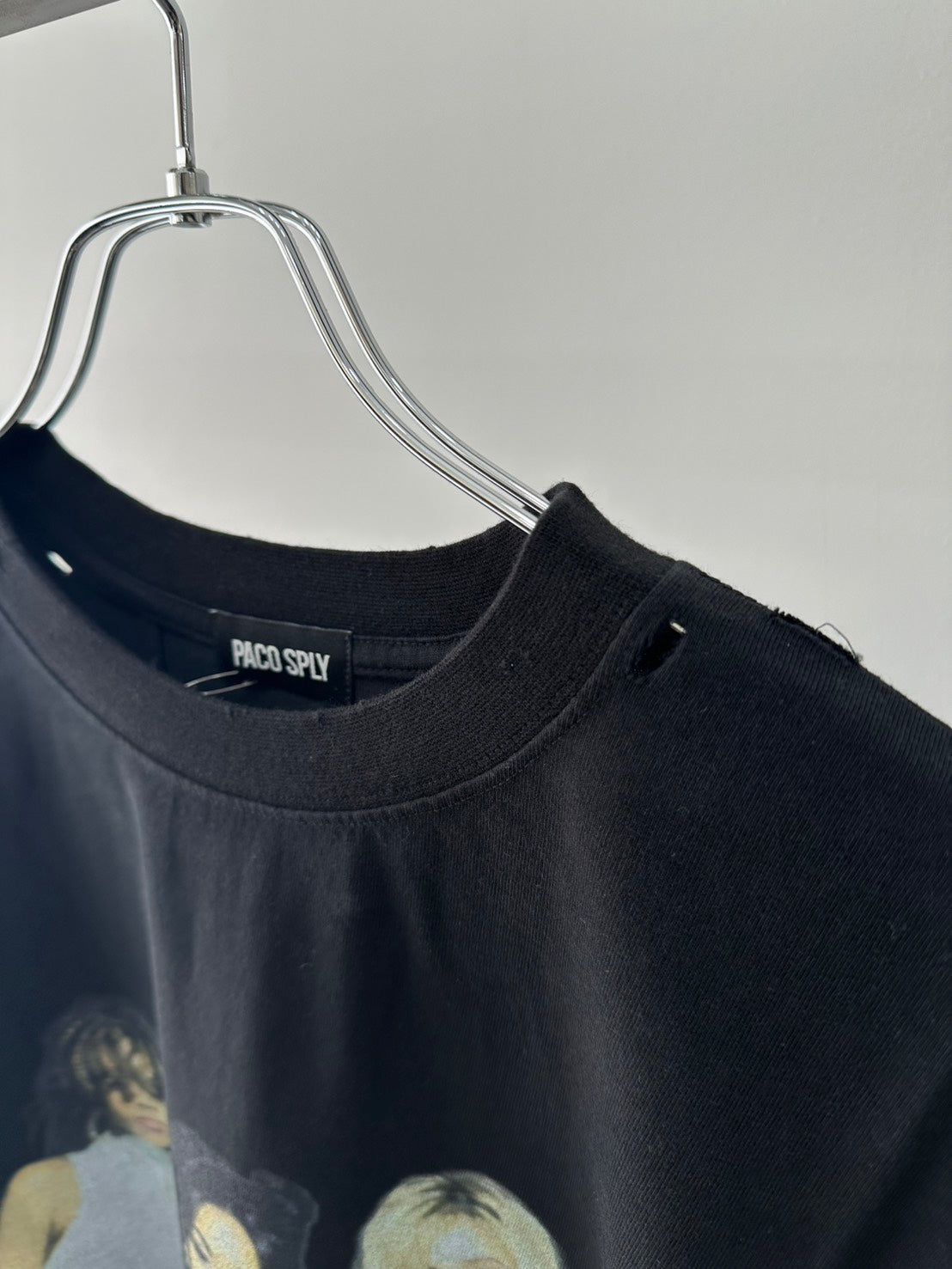 PACO SPLY DOLLY T-SHRITS - BLACK