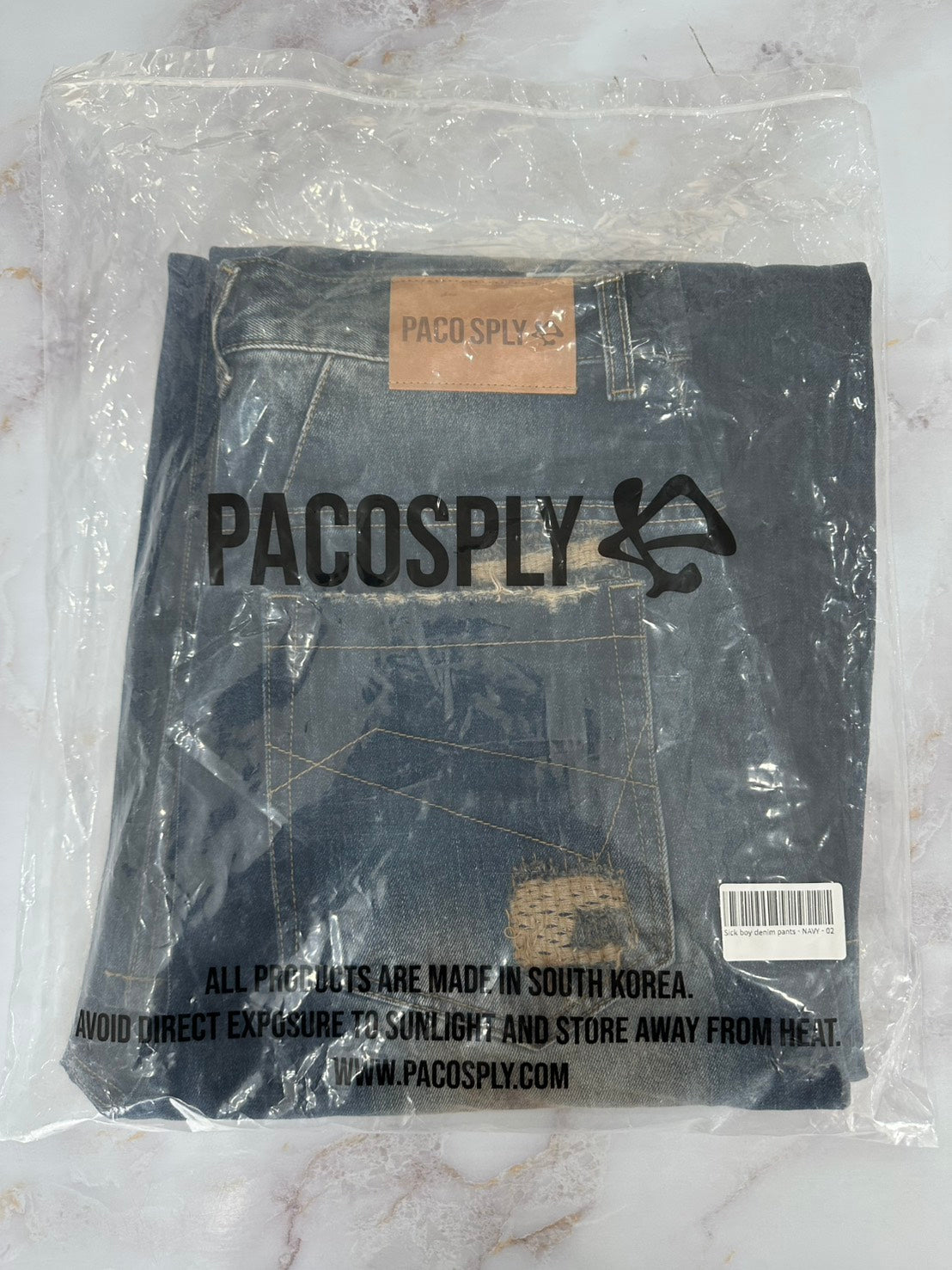 PACO SPLY SICK BOY DENIM PANTS - NAVY
