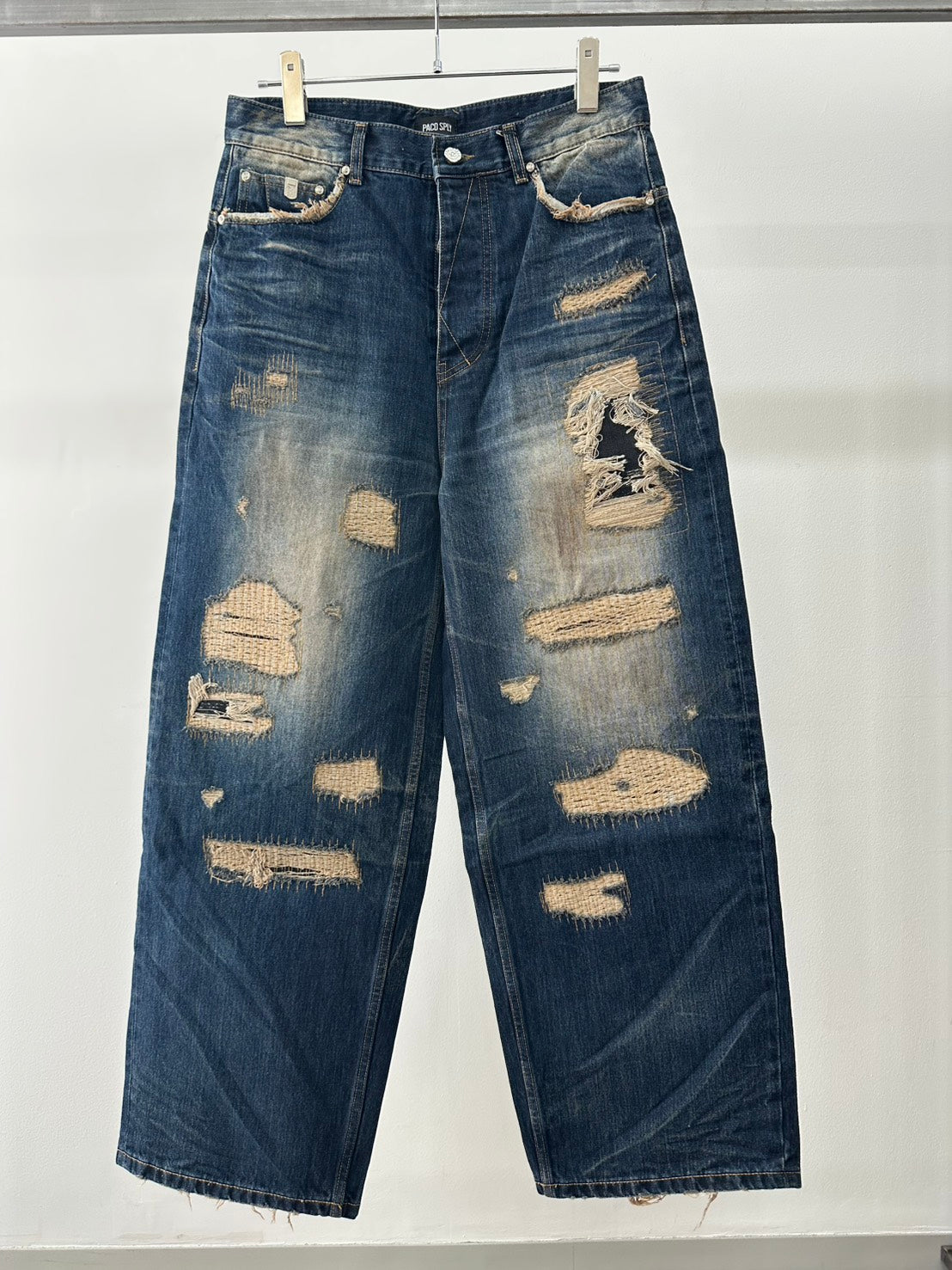 PACO SPLY SICK BOY DENIM PANTS - NAVY