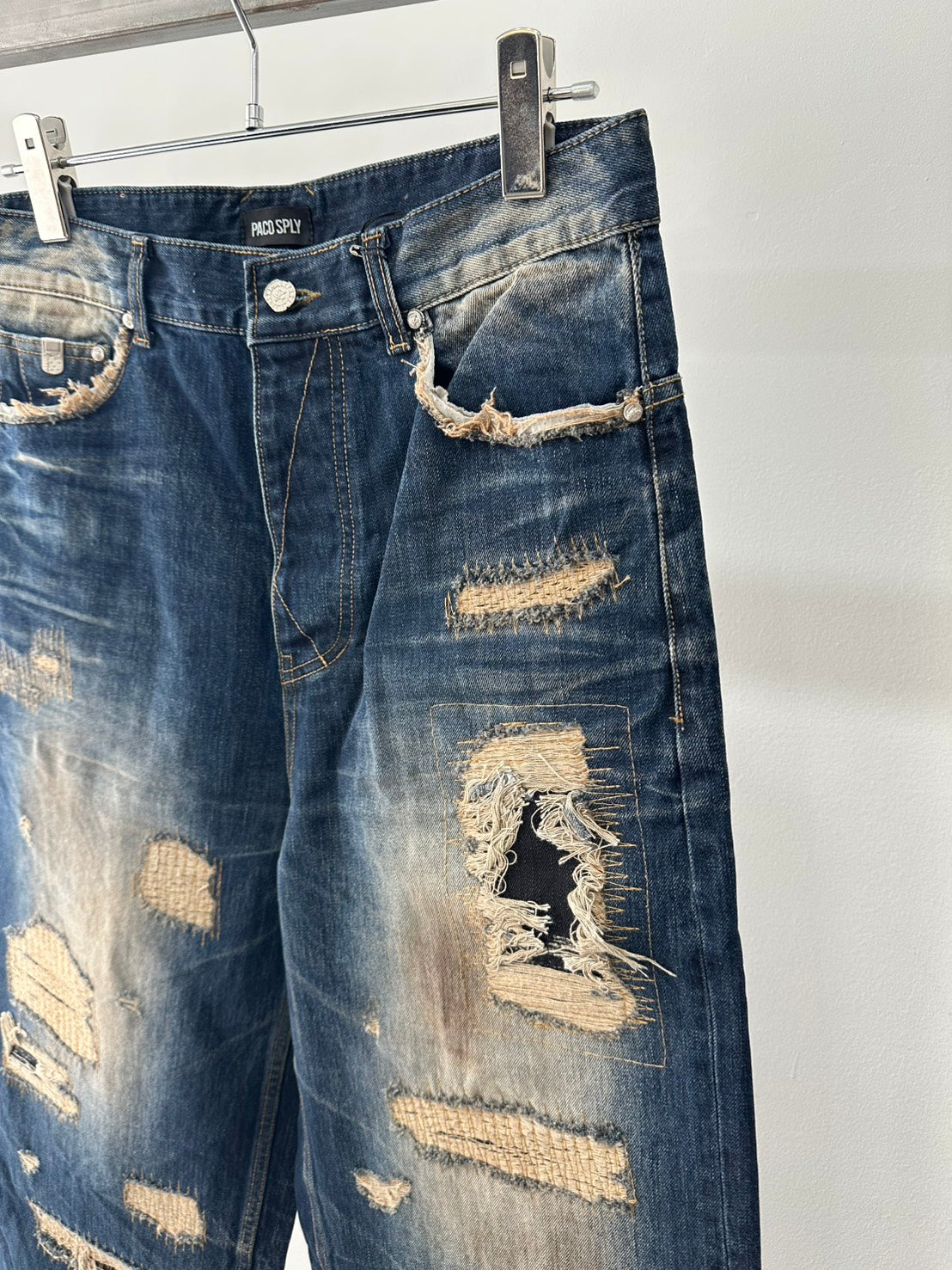 PACO SPLY SICK BOY DENIM PANTS - NAVY