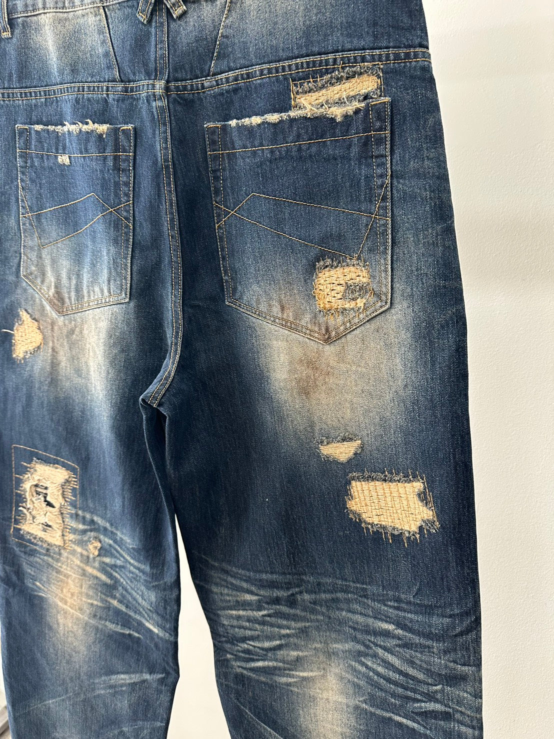 PACO SPLY SICK BOY DENIM PANTS - NAVY