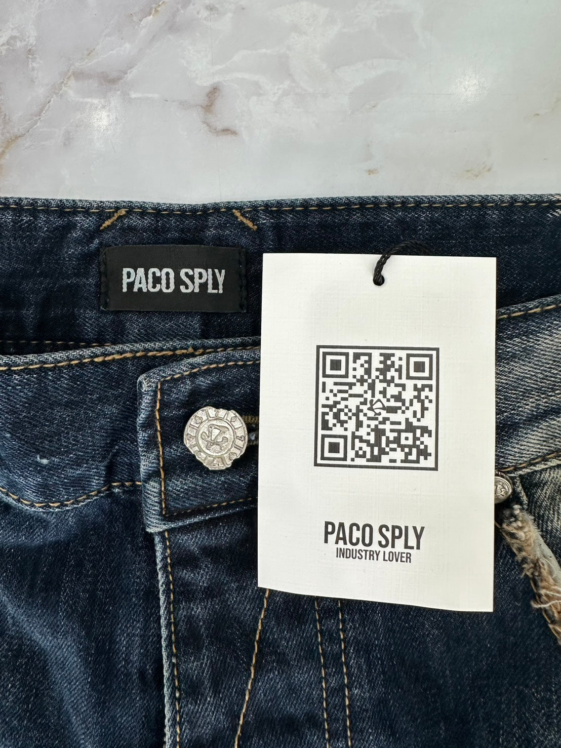 PACO SPLY SICK BOY DENIM PANTS - NAVY