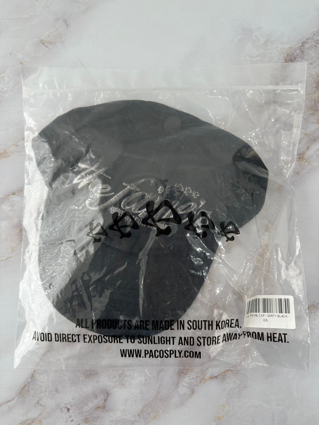 PACO SPLY DIRTY FAME CAP - BLACK