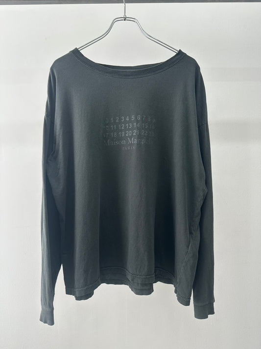 Maison Margiela 25SS カレンダーロゴ長袖カットソー
