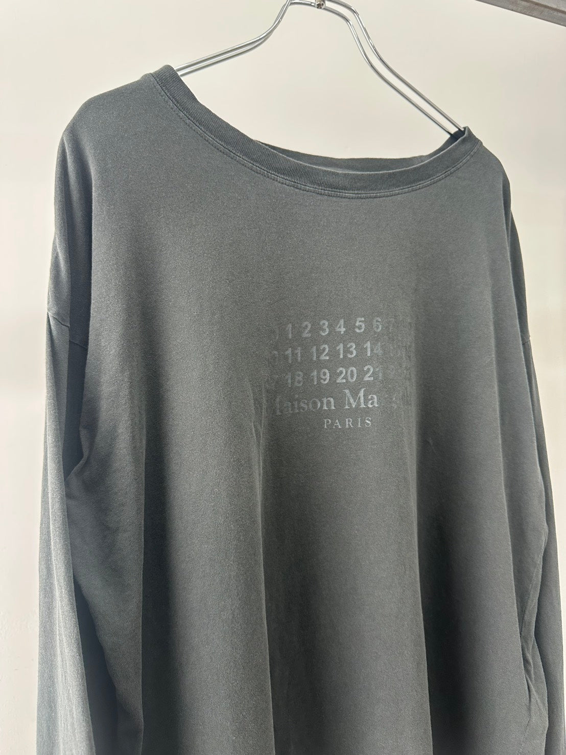 Maison Margiela 25SS カレンダーロゴ長袖カットソー