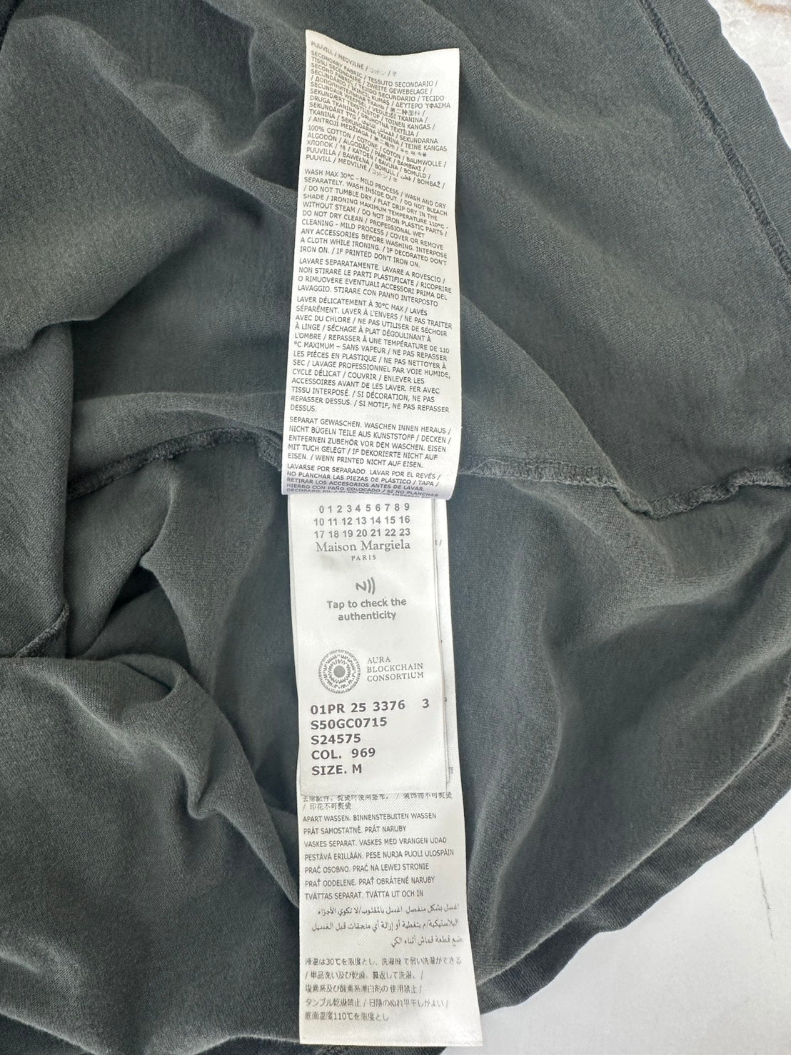 Maison Margiela 25SS カレンダーロゴ長袖カットソー