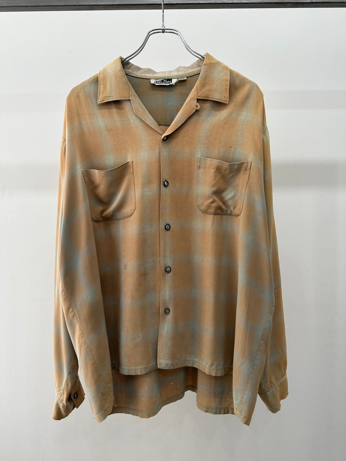 50s ELLIS BROS OMBRE CHECK SHIRT