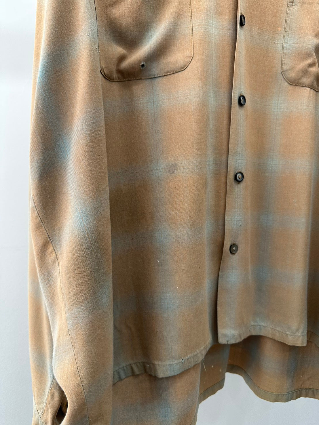 50s ELLIS BROS OMBRE CHECK SHIRT