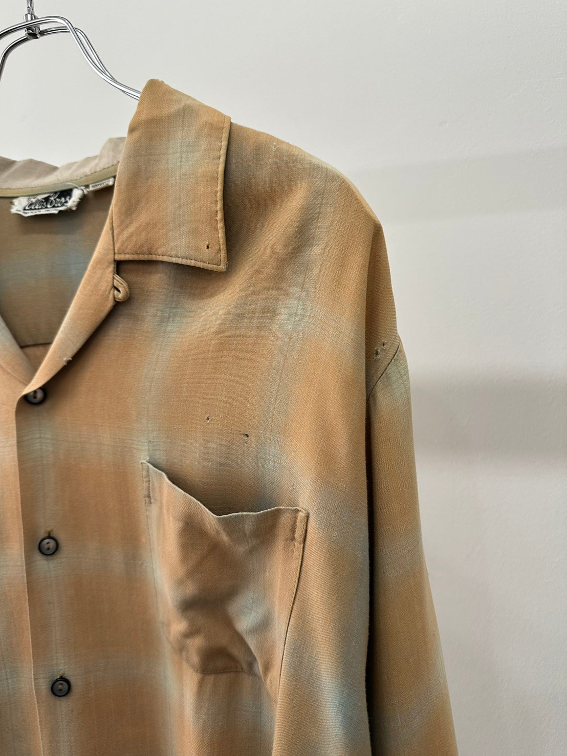 50s ELLIS BROS OMBRE CHECK SHIRT