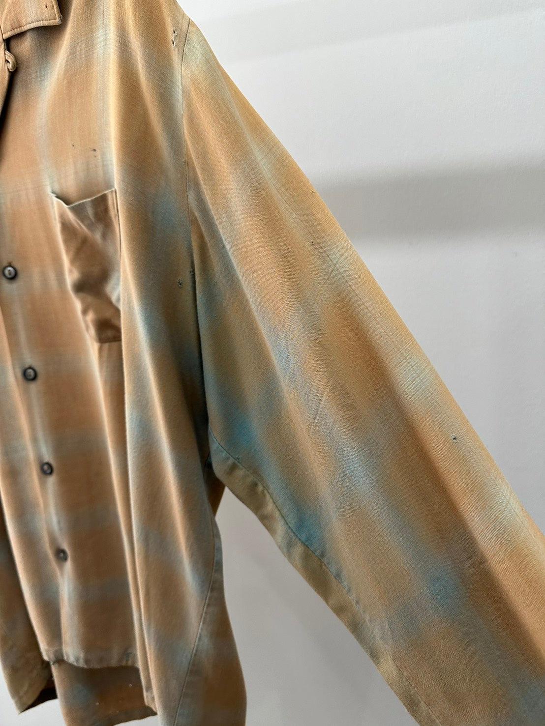 50s ELLIS BROS OMBRE CHECK SHIRT