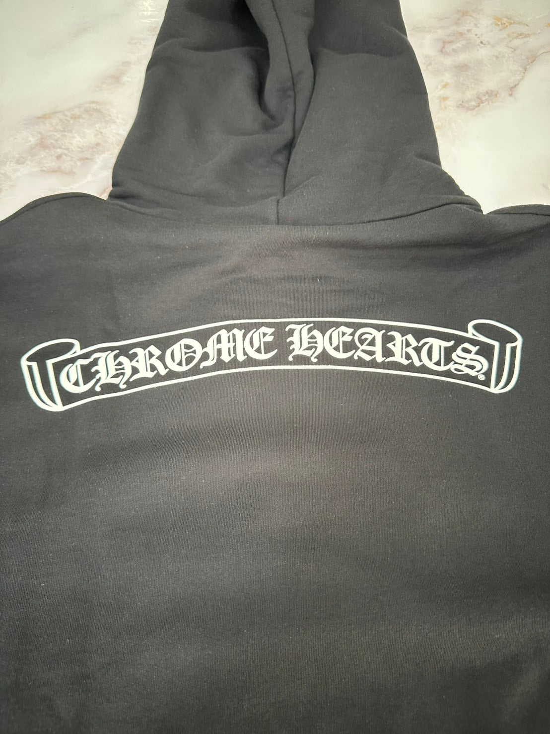 CHROME HEARTS SWTSHRT HD PLVR 袖ロゴパーカー